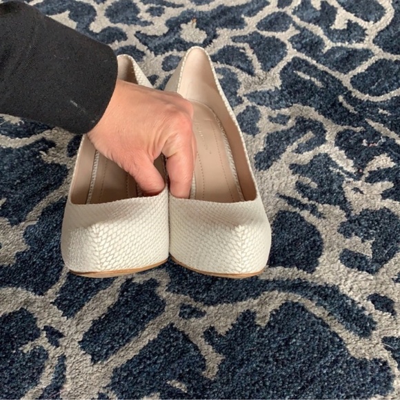 Bcbgeneration platform heels/pumps/shoes Sz 7.5 ivory white cream - Picture 3 of 7